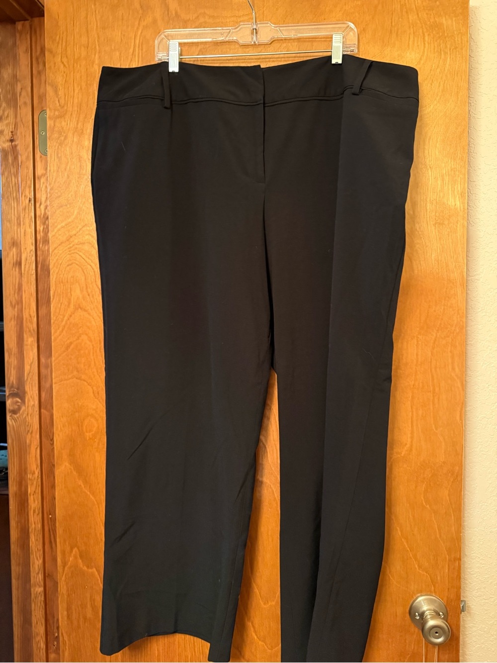 Larry Levine Black Straight-Leg Dress Trousers